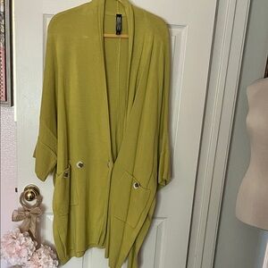MarlaWynne Chartreuse Women's Cardigan! Like new